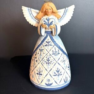 2003 Jim Shore Heartwood Creek Angel Plans of the Lord Stand Firm Psalms 33:11